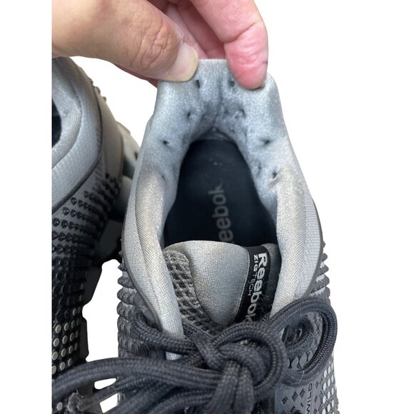 Reebok Zig Tech 2.0  Mens gray black running shoes sneakers size 12 SKU 9281 - Picture 10 of 14